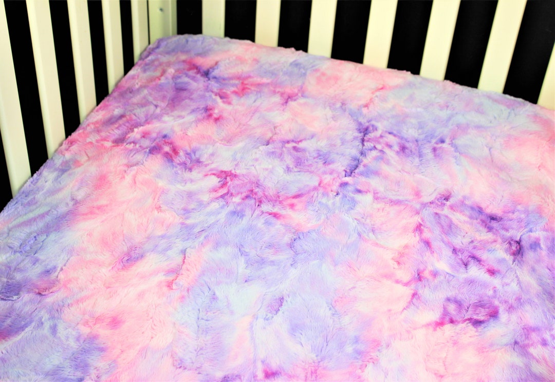 Luxe Minky Crib Sheet / Mini Crib Sheet / Pack N Play Unicorn Sorbet Minky Etsy