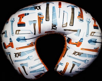 Minky Nursing Pillow Cover - Tools With Minky Underside