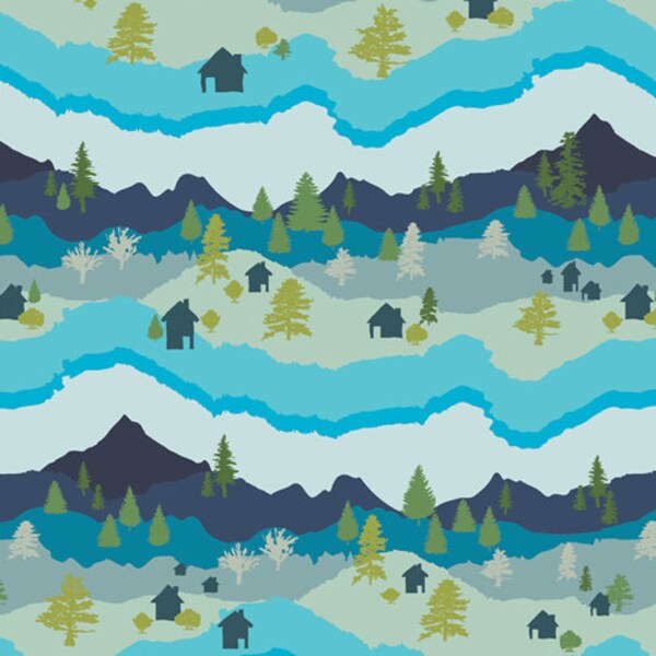 Mountain Fabric Etsy