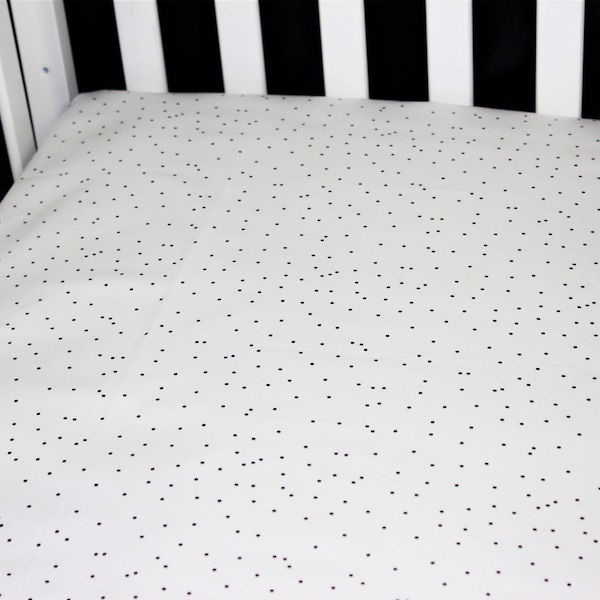 Polka Dot Crib Sheet Etsy