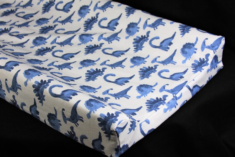 Changing Pad Cover Standard IKEA Vadra Change Pad Mini Blue Dinosaur