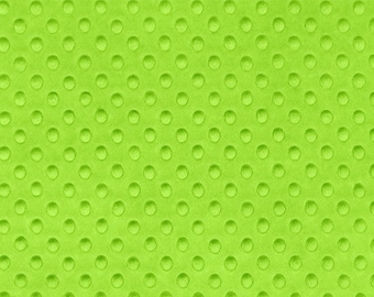 Cuddle Dimple -  Lime Minky Fabric From Shannon Fabrics