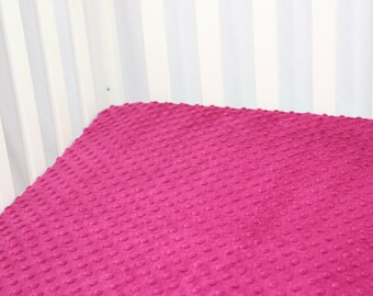 magenta crib sheet