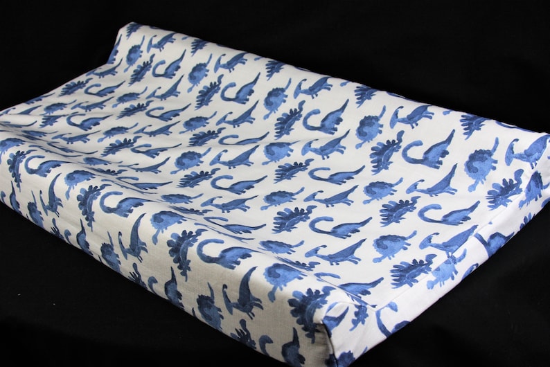Changing Pad Cover Standard IKEA Vadra Change Pad Mini Blue Dinosaur