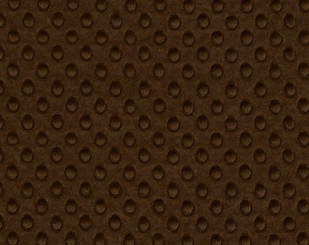 Cuddle Dimple - Brown Minky Fabric From Shannon Fabrics