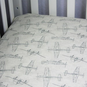 airplane fitted crib sheet