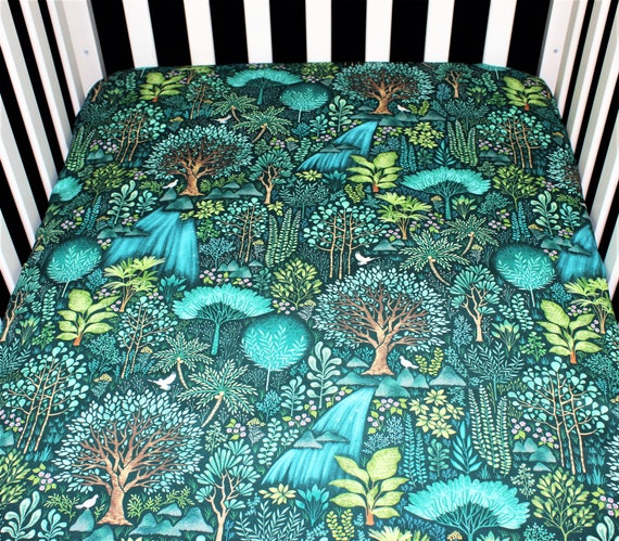 Organic Cotton knit minky Fitted Crib Sheet Mini Crib Sheet