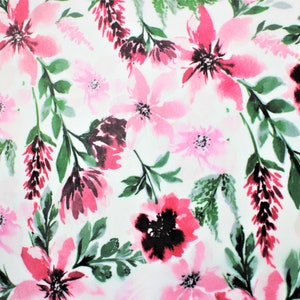 Minky Nursing Pillow Cover - Rosewood Spring Flower Minky