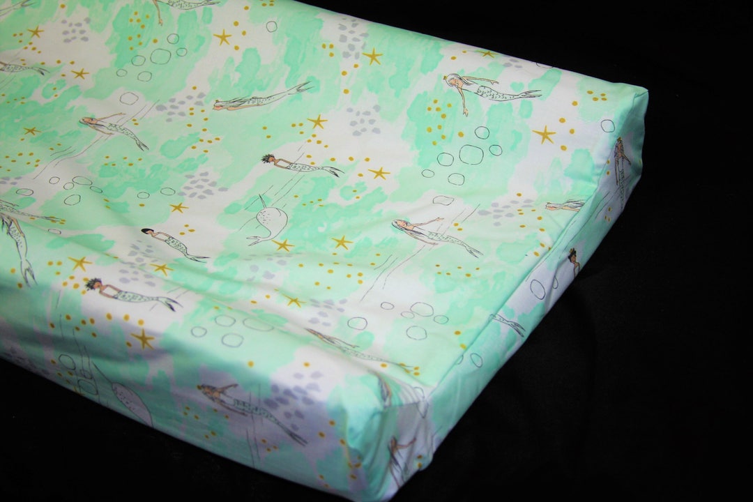 Changing Pad Cover Standard or IKEA Vadra Change Pad Mermaid Etsy