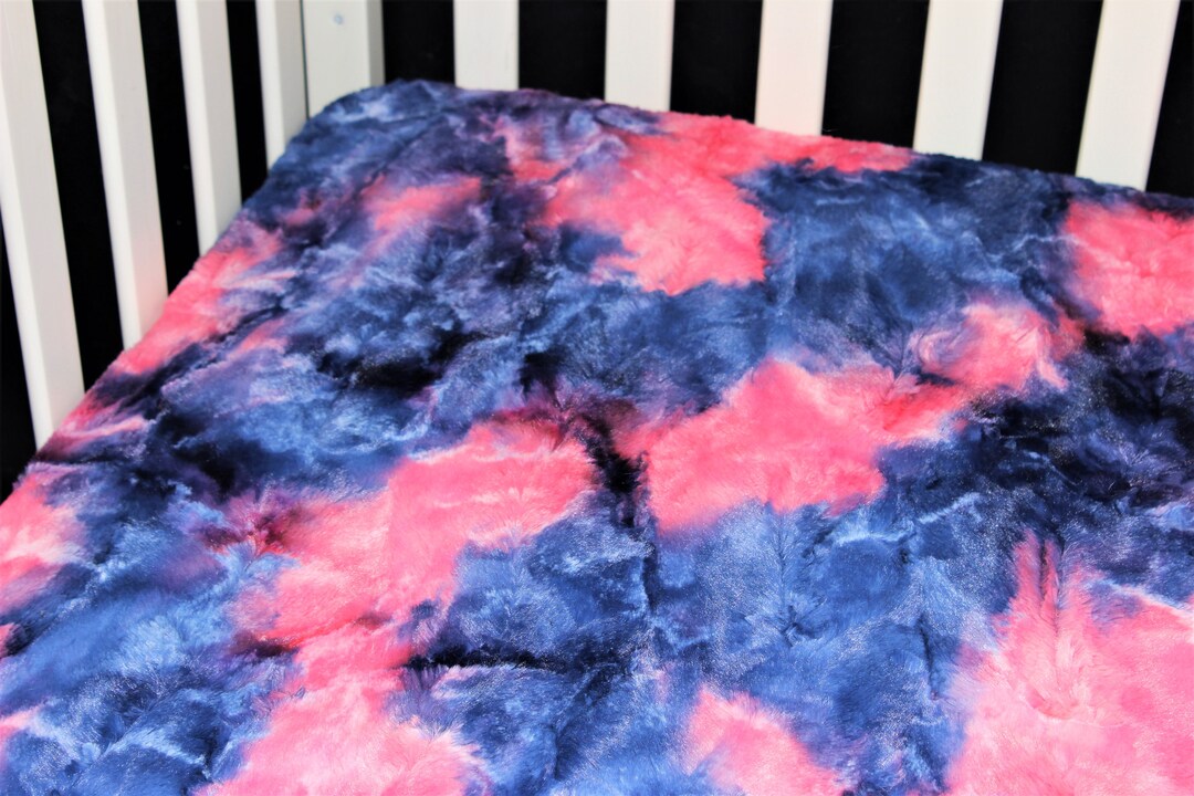 Luxe Minky Crib Sheet / Mini Crib Sheet / Pack N Play Daybreak Sorbet Minky Etsy