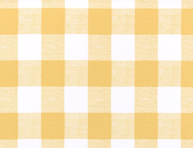 Orange and Yellow Check Fabric 