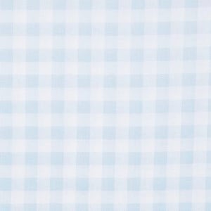 Fitted Crib Sheet / Mini Crib Sheet / Pack N Play - Light Blue Check