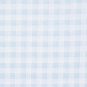 Fitted Crib Sheet / Mini Crib Sheet / Pack N Play - Light Blue Check