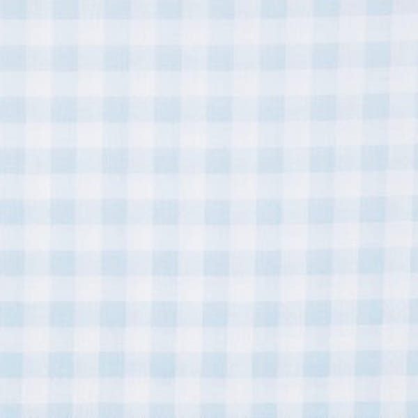 Fitted Crib Sheet / Mini Crib Sheet / Pack N Play - Light Blue Check