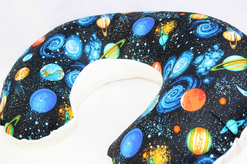 Planets With Minky Underside Boppy Pillow Cover
