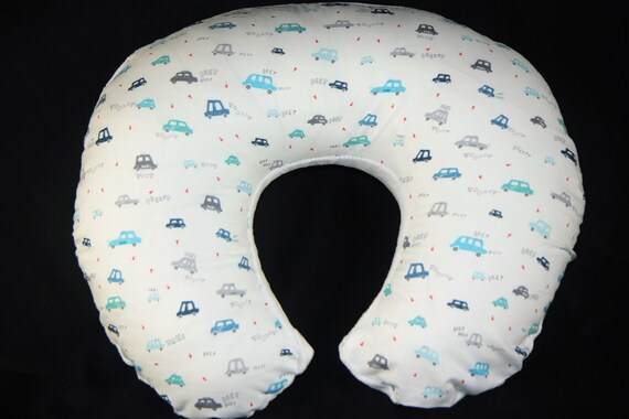 Boppy Pillow Cover Mini Cars With Minky Underside Etsy