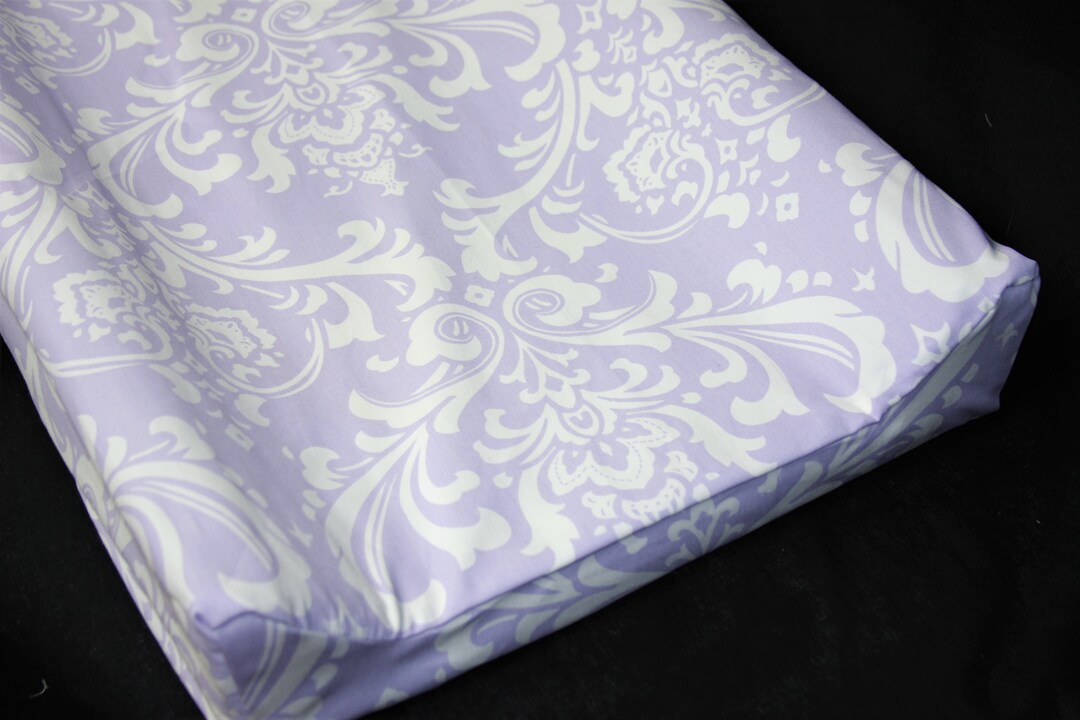 Changing Pad Cover Standard or IKEA Vadra Change Pad Lavender Damask Etsy
