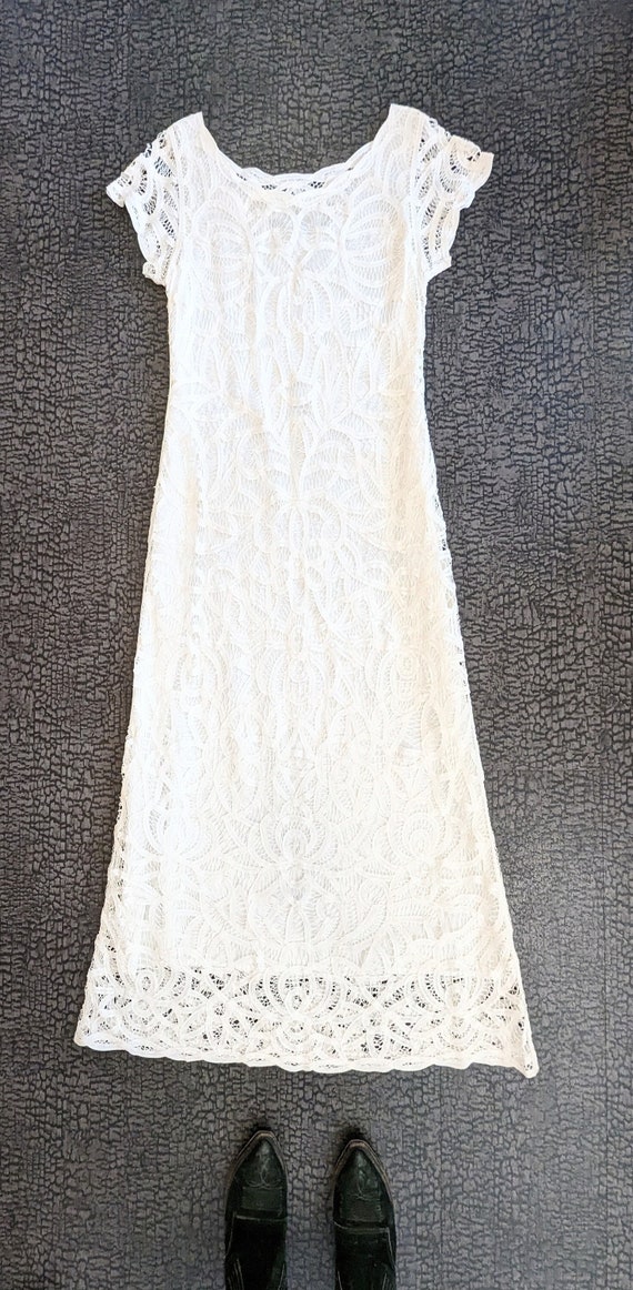Battenburg lace wedding dress Small