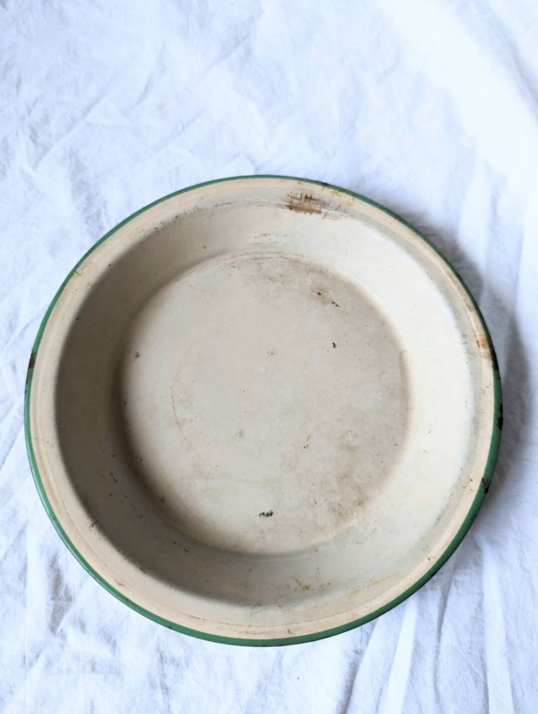 Shabby Pie Tin Vintage Enamelware Etsy