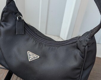 Y2K Prada Tessuto Sport Nero Shoulder Bag - Etsy