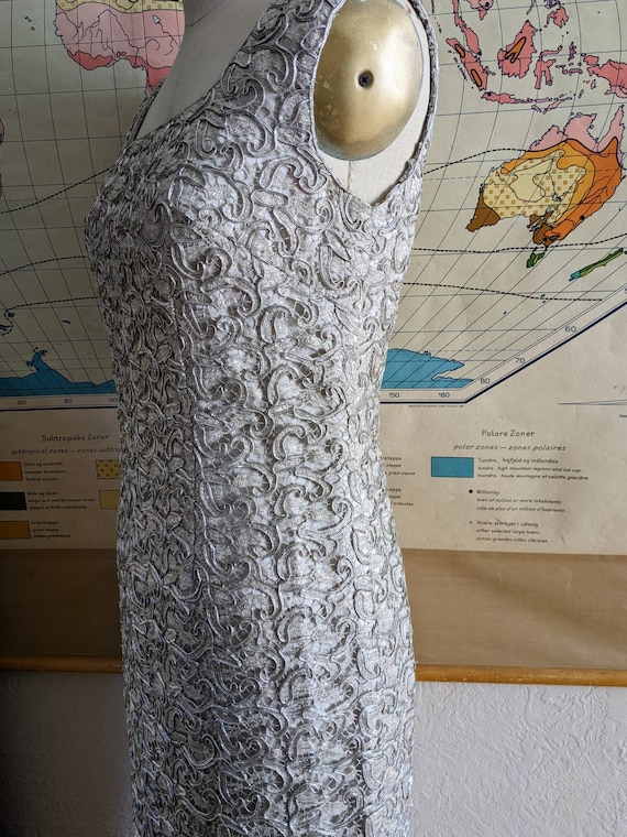 silver wiggle dress Size UK 20