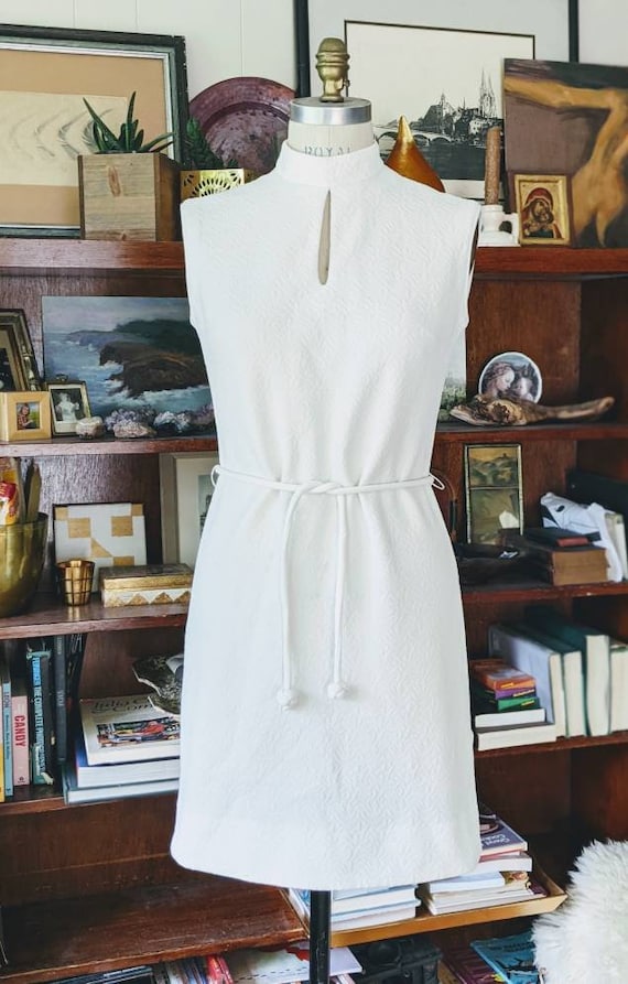 Sixties mod dress Bleeker Street polyester Small - image 1