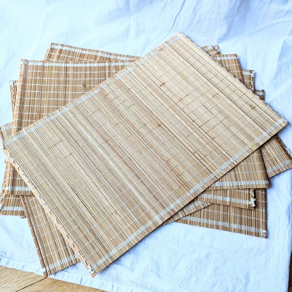 Straw Placemats Etsy