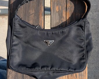 Y2K Prada Tessuto Sport Nero Shoulder Bag - Etsy