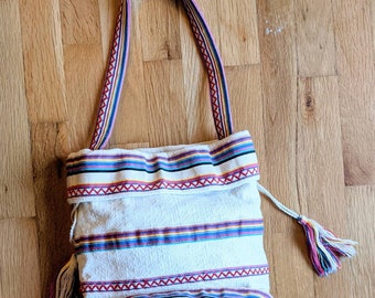 Bolso hobo de algodón ochentero bolso hippie