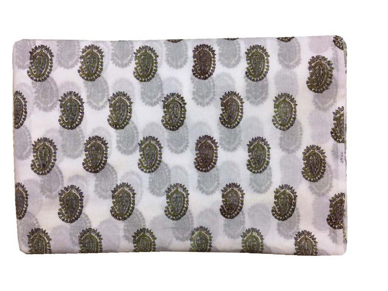 Indian Hand Block Print Fabric Pure Cotton Fabric Sanganer Jaipur Natural Vegetable Color 2.5 To 50 Yards Print 240