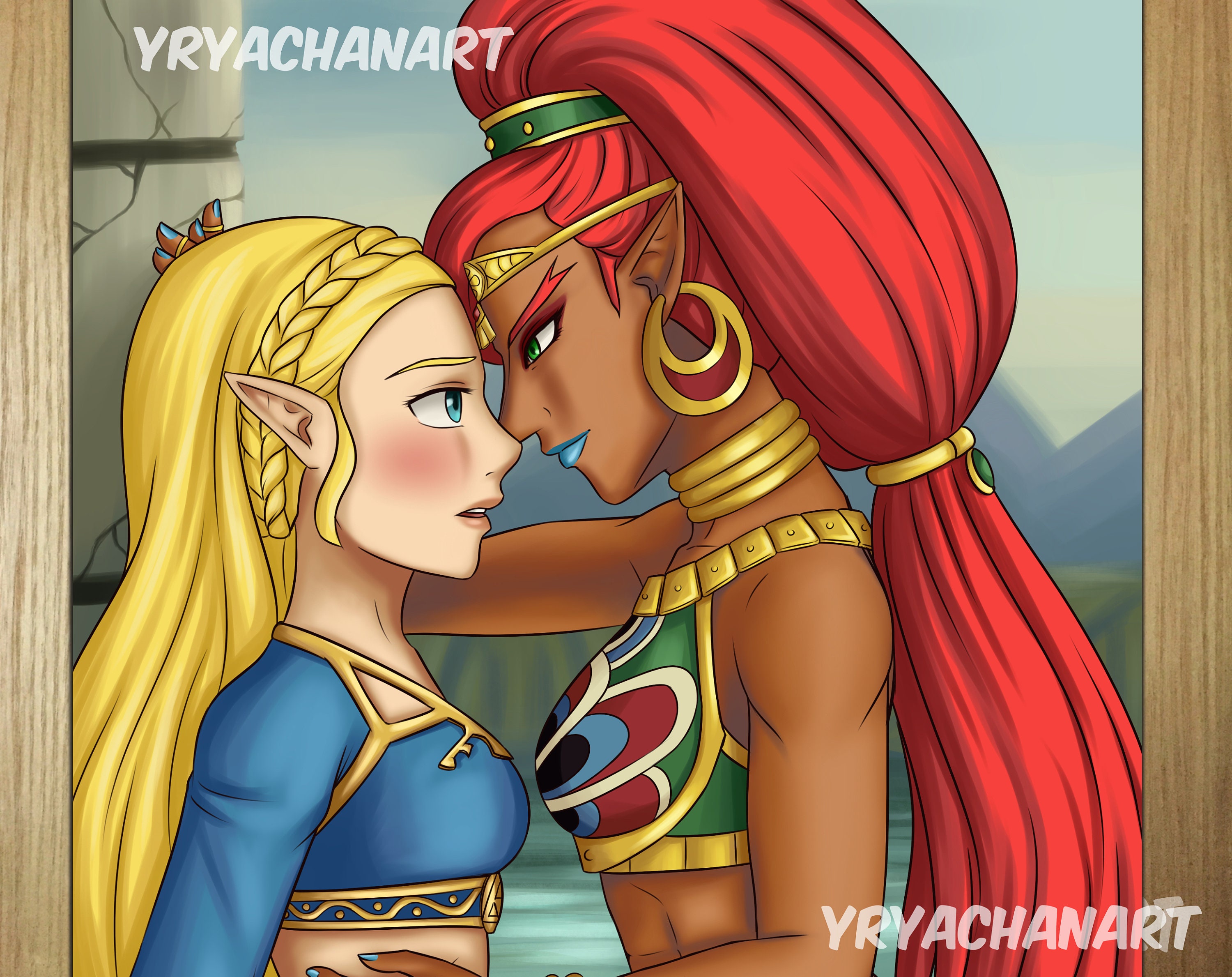 Zelda X Urbosa Art Print Lesbian A4 Poster With Variations Etsy