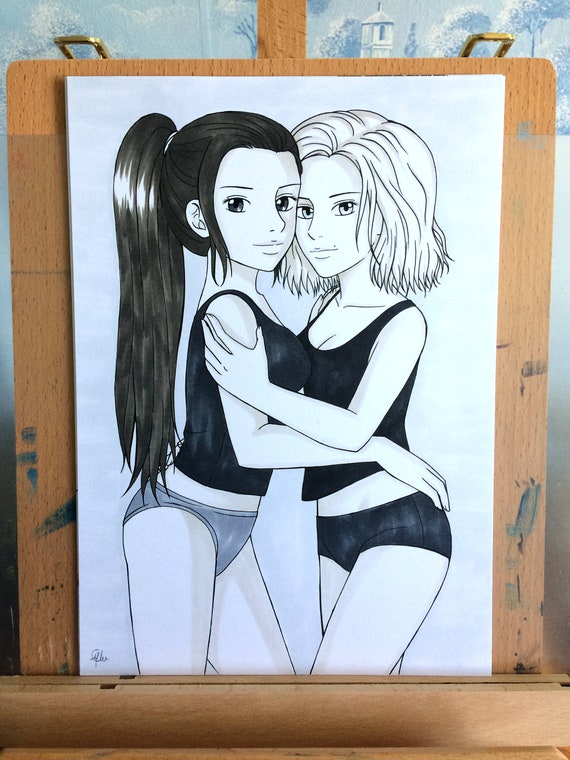 dessin anime comique lesbienne pinup