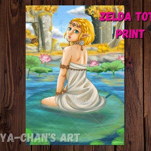 Zelda TotK ART PRINT | A4 poster with variations - botw, colorful illustration