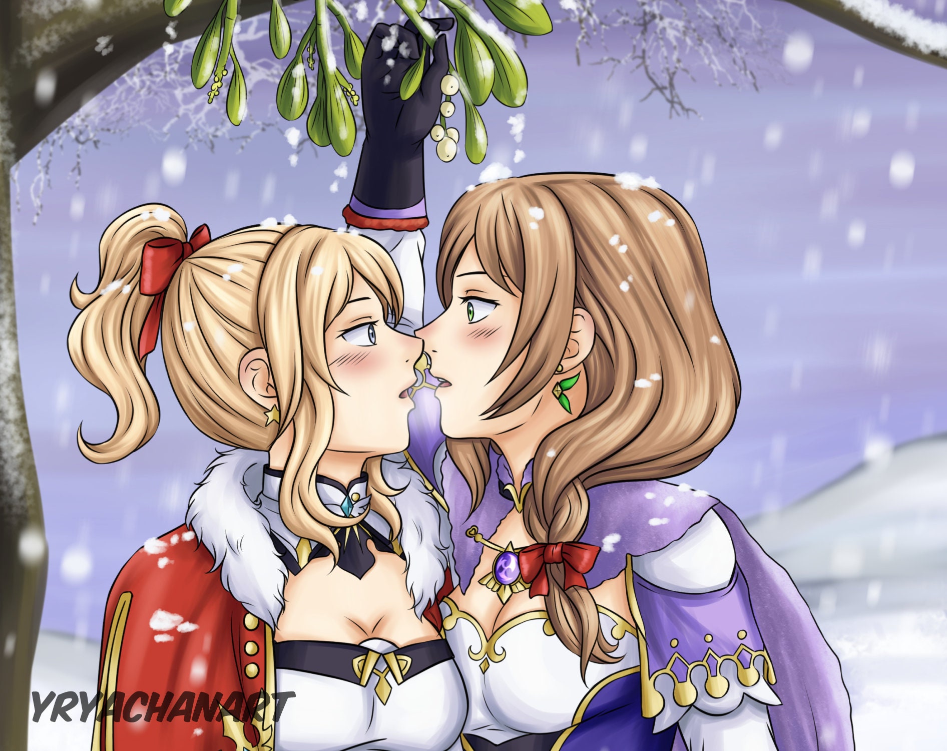 Jean X Lisa A4 Print Genshin Impact 10x15 13x18 21x29,7 Under the  Mistletoe, Winter, Lgbt - Etsy Israel