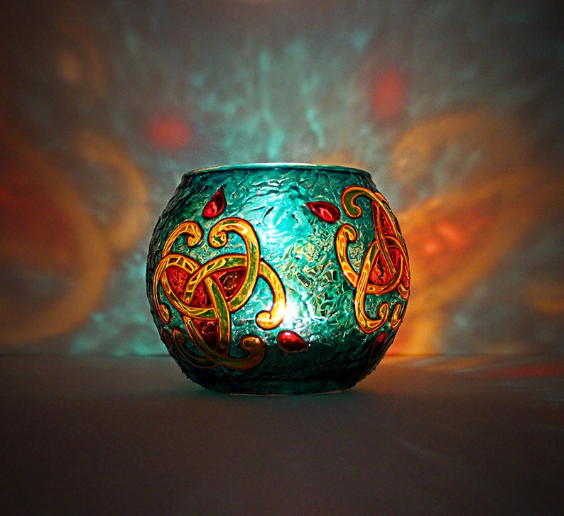 Ornament Candle Holder Glass Votive Candle Holder Mosaic Candleholder Christmas Gift Tealight Candle Holder Votive Holder Gift Emerald