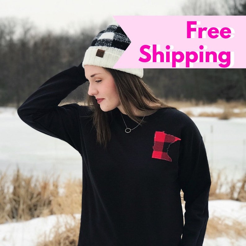 MN State Sweatshirt Made in Minnesota Unisex Adult Crewneck