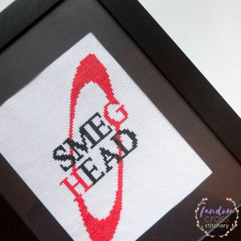 Smeg Head Cross Stitch PDF Pattern Instant Digital Download Geek Cross Stitch Pattern Red Dwarf Cross Stitch Pattern image 6