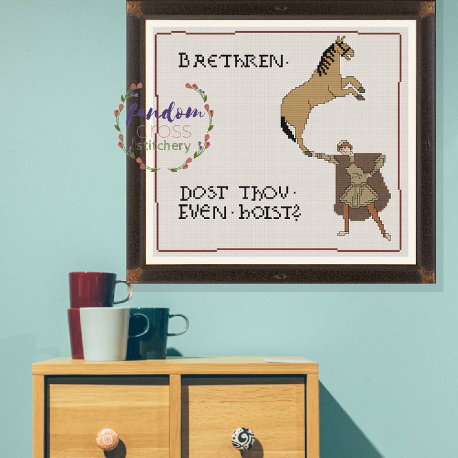 Brethren Dost Thou Even Hoist Cross Stitch PDF Pattern - Etsy Canada
