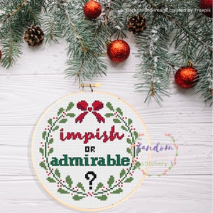 Impish or Admirable Belsnickel Cross Stitch PDF Pattern - Etsy