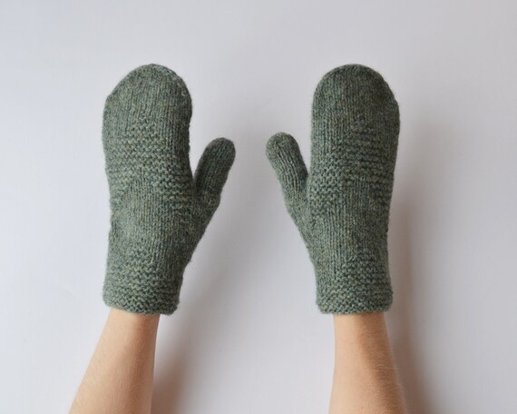hand knit mittens