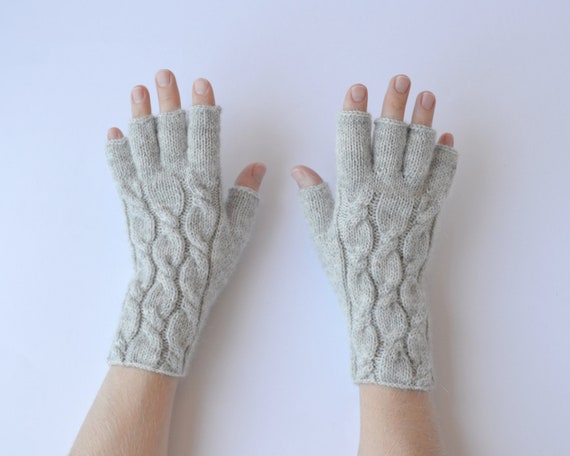 fingerless gloves mittens women's