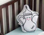 Dallah, Arabic Gift, Soft Toy Pillow, Arabic Cushion, Eid Decor, White Black Nursery, Kids Decor Pillow, Islamic Decor, Muslim kids, Ramadan