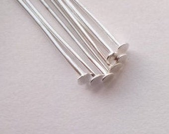 20pcs Assorted 925 Sterling Silver Ball Head Pins Findings Crafts Jewelry