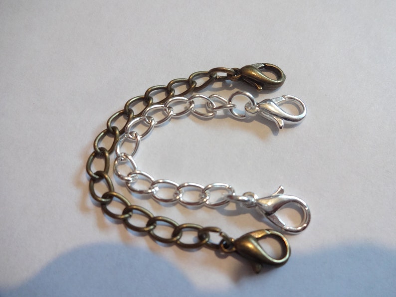 Double Clasp Extender Chain Double Ended Clasp Chain Etsy