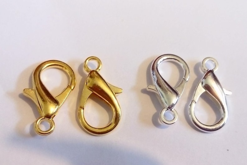 antique silver 30 x homard clasp-jewellery making-crafts gold bronze etc.