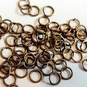 BULK 1000, 6mm Jumprings, Standard Jumprings, 6mm Bronze Steampunk
