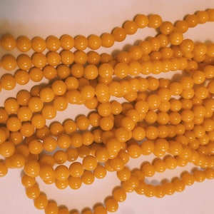 Yellow Jade 8mm Round,  Taiwan Jade, Gemstone Beads. 16&quot; strand