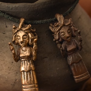 Medusa Gorgon grekisk mytologi inspirerad bronshänge