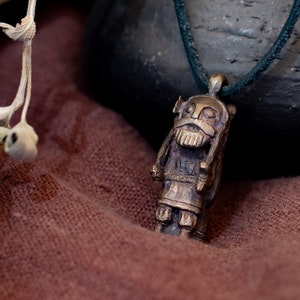 Berserker - Pendentif en bronze d&#39;inspiration viking