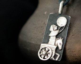 Máni - Norse mythology inspirations Viking pagan pendant of the Moon god